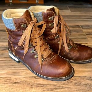 Women’s Kodiak Surrey Leather Hiking Boots Size 7 Curry Brown